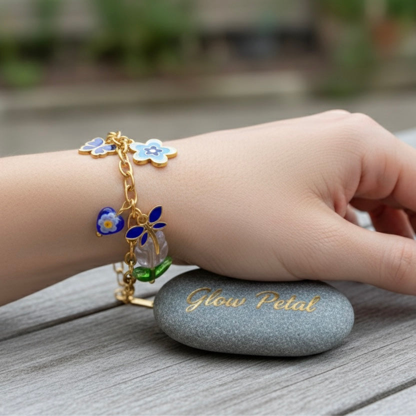 Whimsical Garden Charm Bracelet