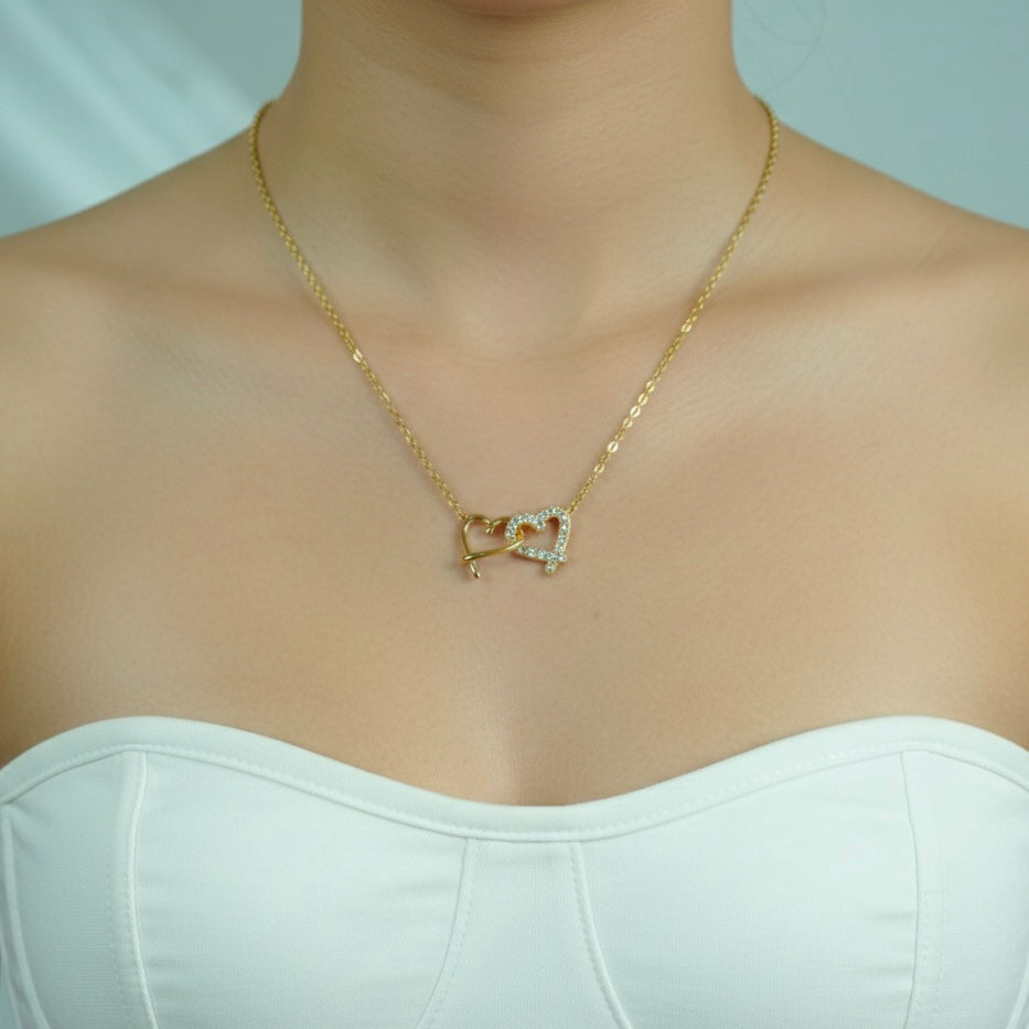 Eternal Interlock Heart Necklace