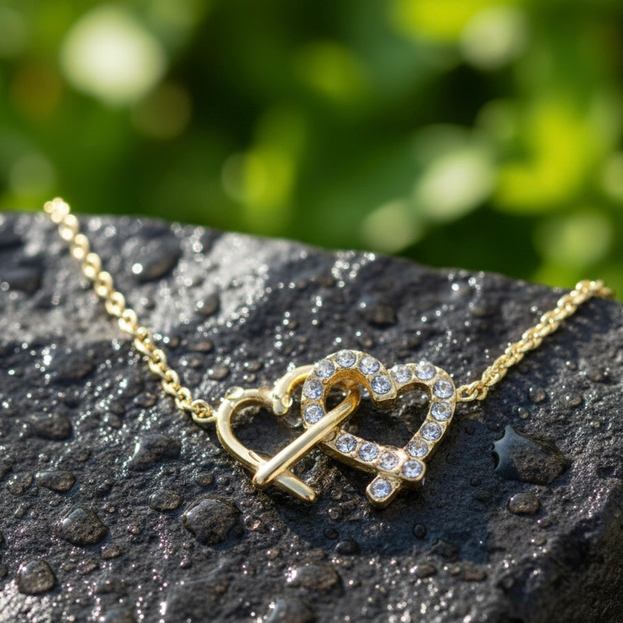 Eternal Interlock Heart Necklace