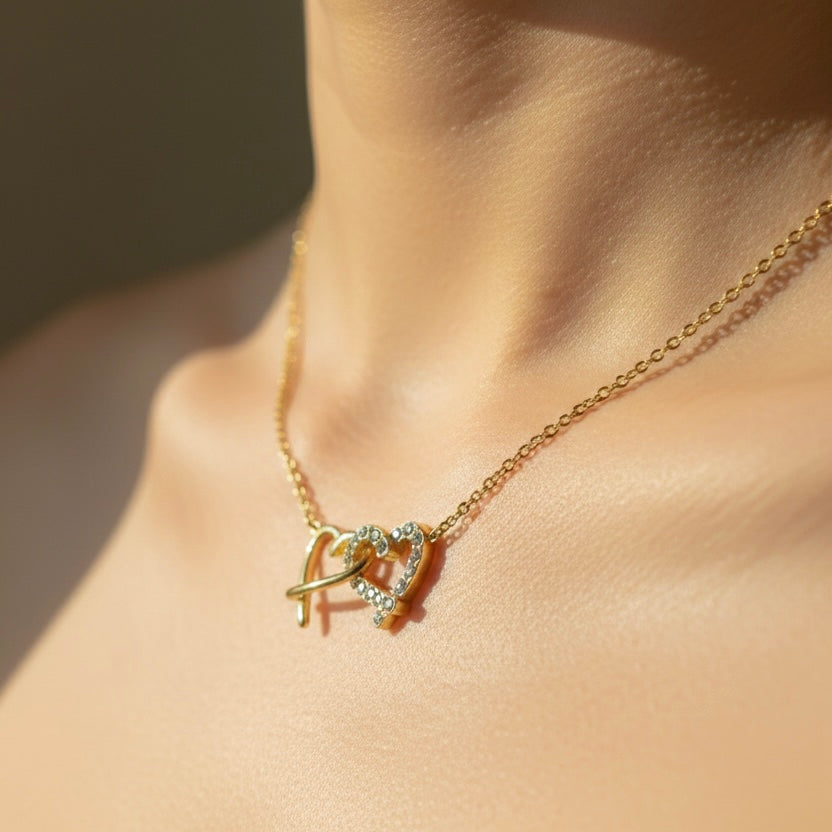 Eternal Interlock Heart Necklace