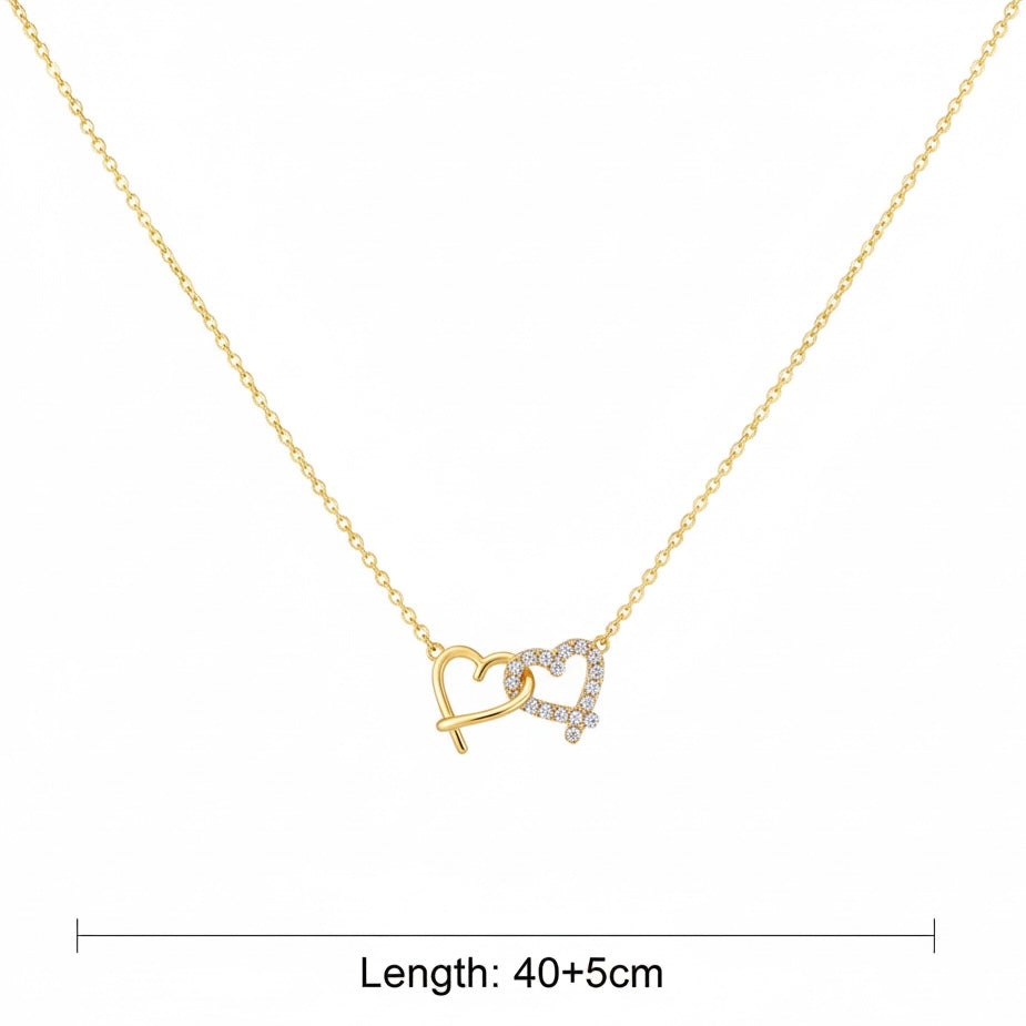 Eternal Interlock Heart Necklace