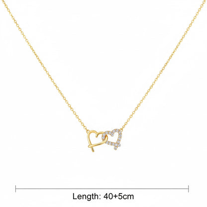 Eternal Interlock Heart Necklace