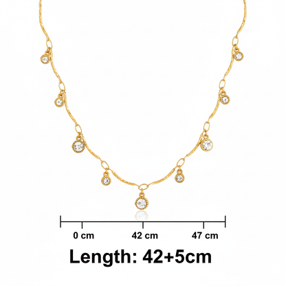 Golden Radiance Charms Necklace