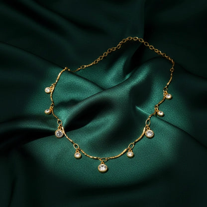 Golden Radiance Charms Necklace