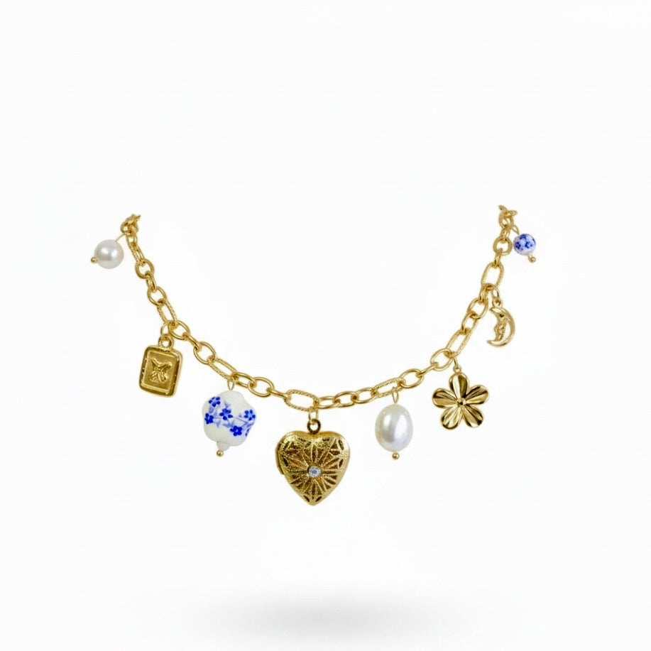 Vintage Heirloom Charm Necklace