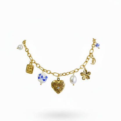 Vintage Heirloom Charm Necklace