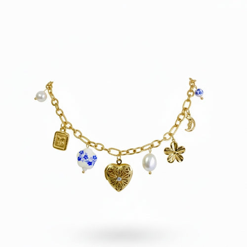 Vintage Heirloom Charm Necklace