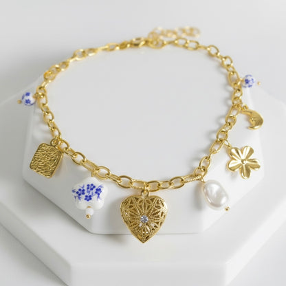 Vintage Heirloom Charm Necklace