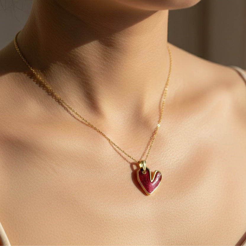 Crimson Heart Pendant