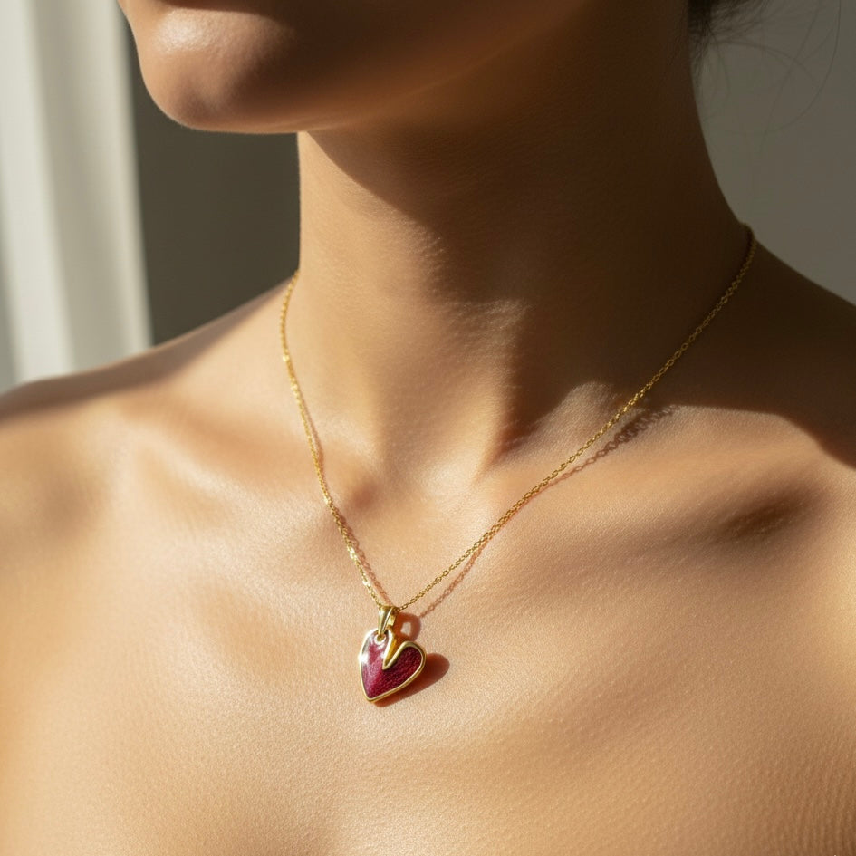 Crimson Heart Pendant