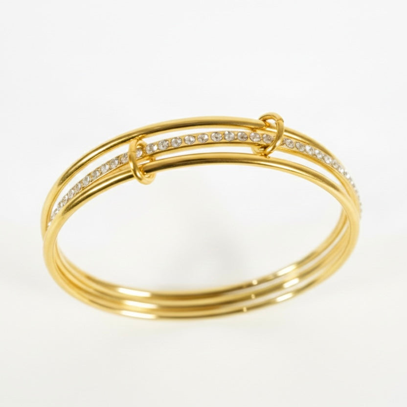 Pave-Link Triple Stack