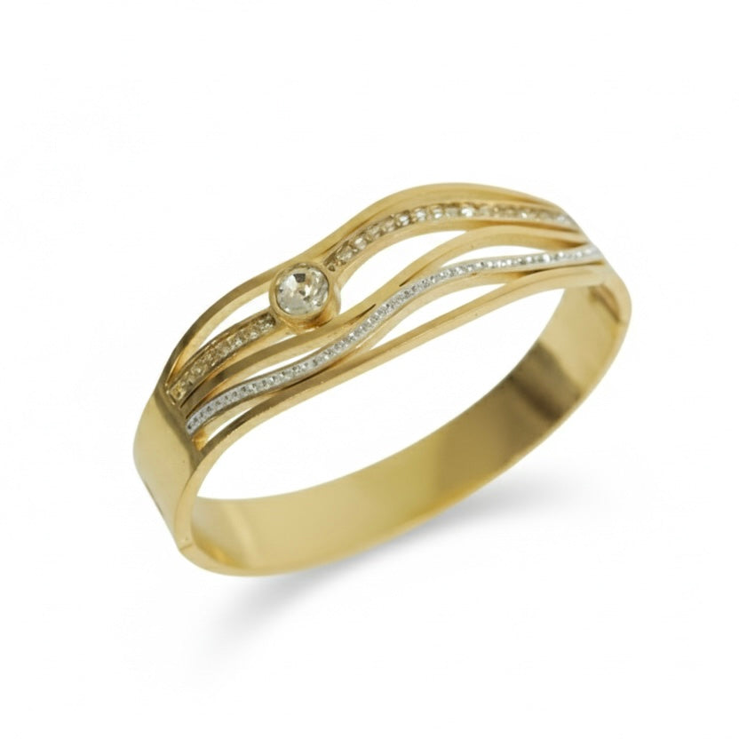 Aurelia Wave Bangle
