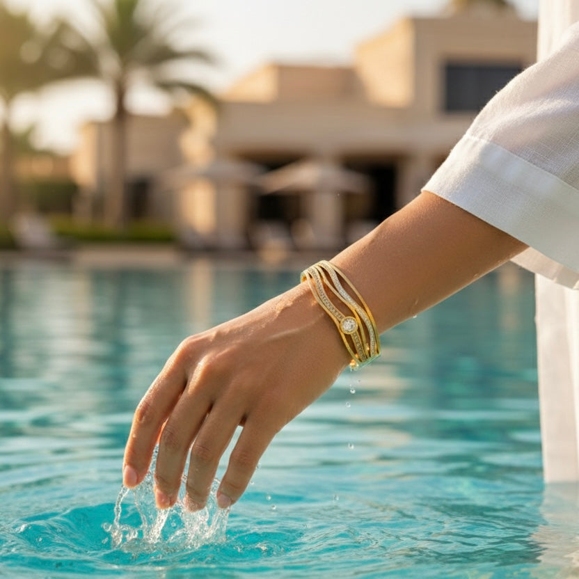 Aurelia Wave Bangle