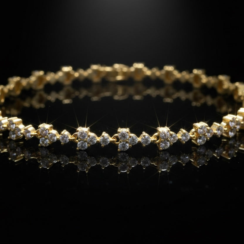 Petal Radiance Tennis Bracelet