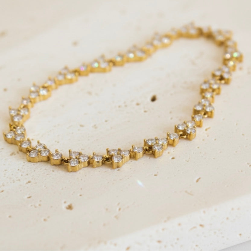 Petal Radiance Tennis Bracelet