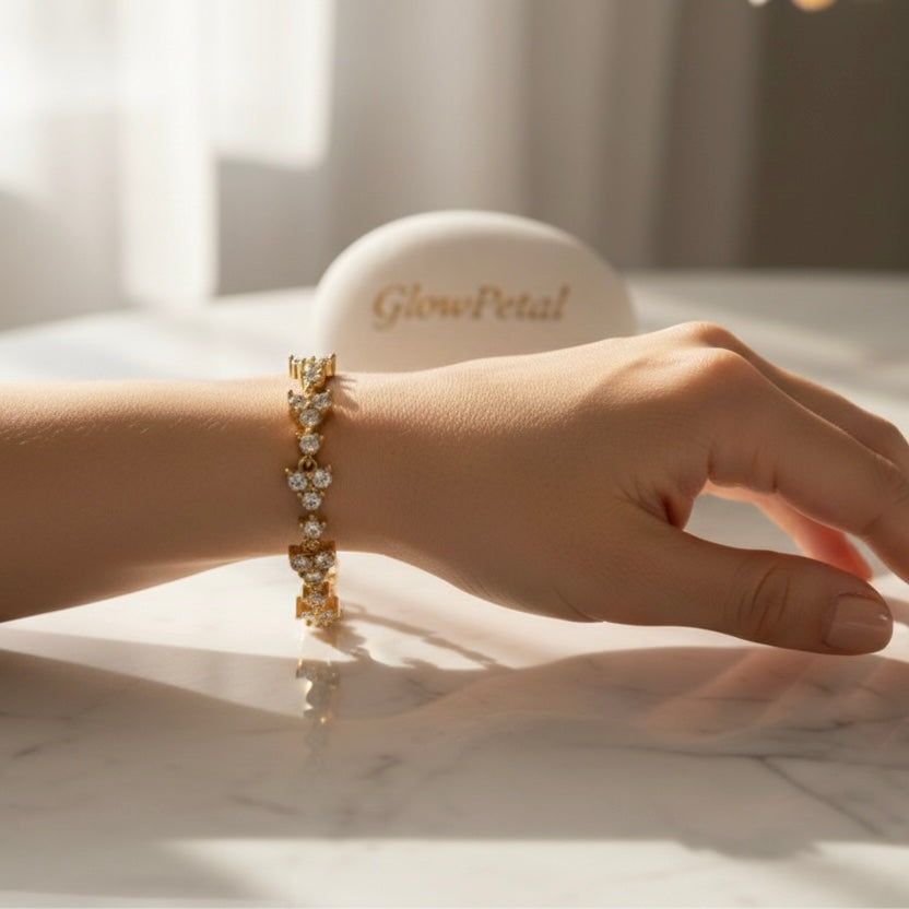 Petal Radiance Tennis Bracelet