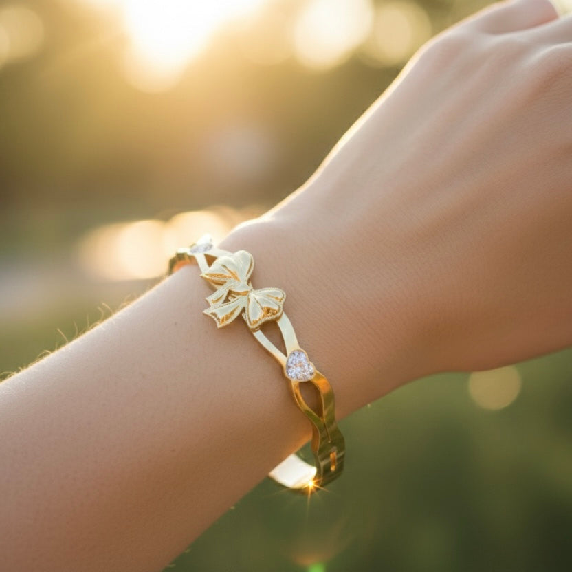 Petal Bow Bangle