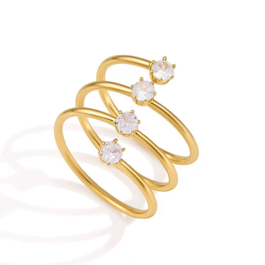 Luna Spiral Ring