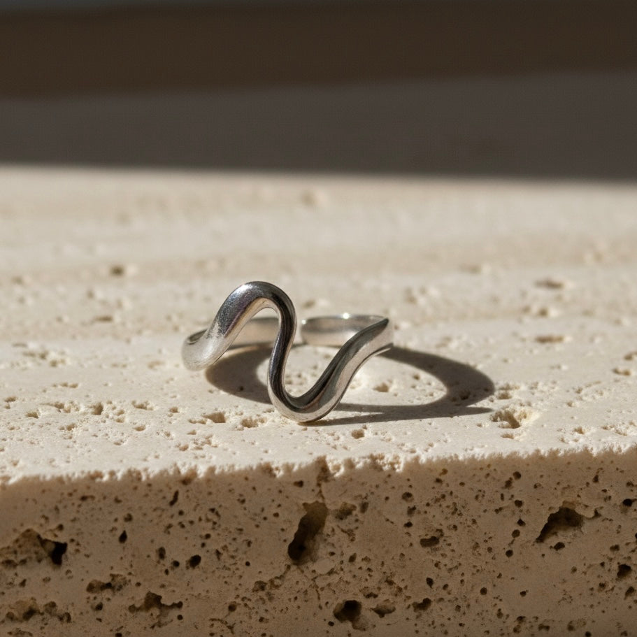 Wave Silver Ring