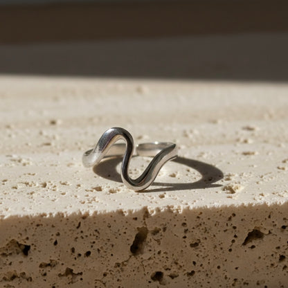 Wave Silver Ring