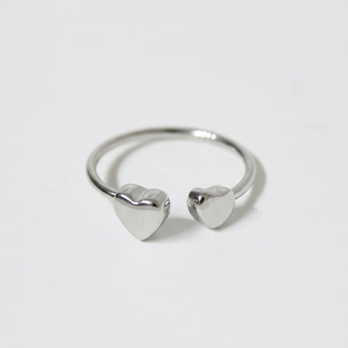 Amare Dual-Heart Open Ring