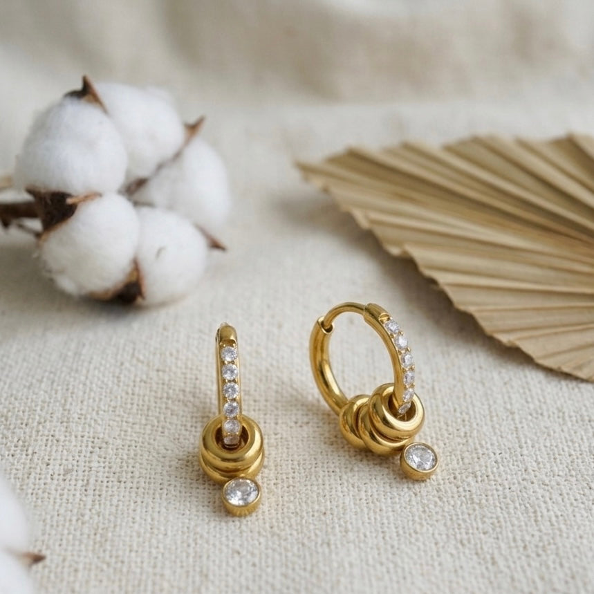 Luna Bloom Hoops