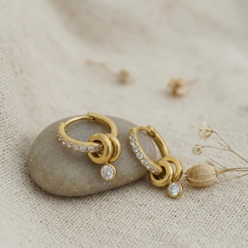 Luna Bloom Hoops