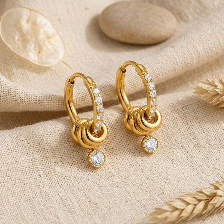 Luna Bloom Hoops