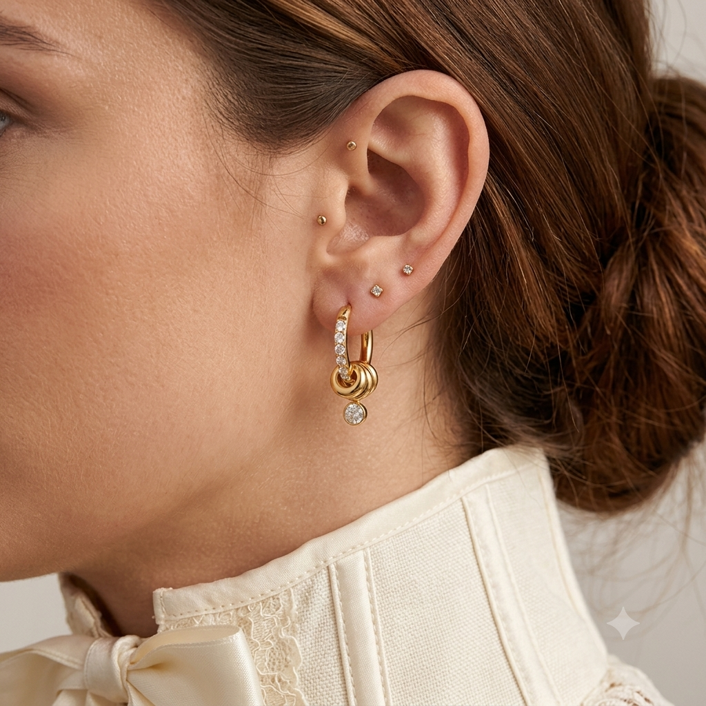 Luna Bloom Hoops