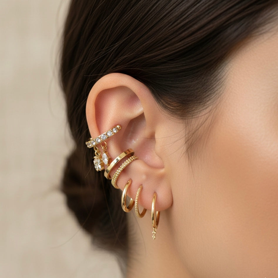 The Crystal Hug Ear Cuff