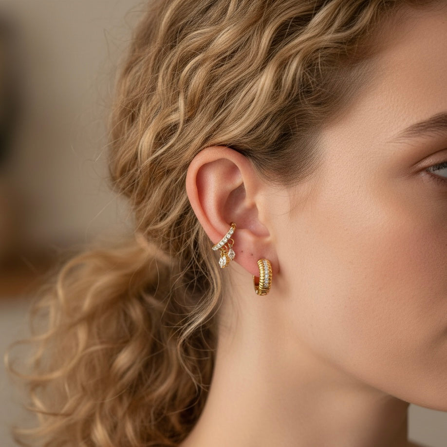 The Crystal Hug Ear Cuff
