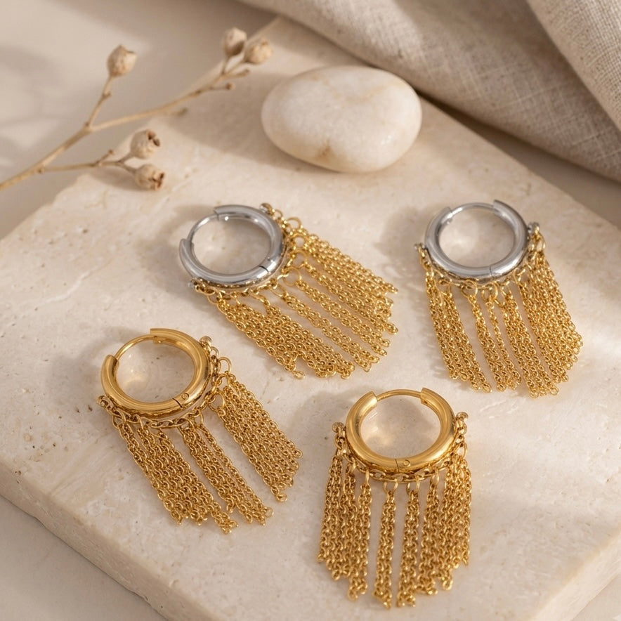 Eclipse Bloom Hoops