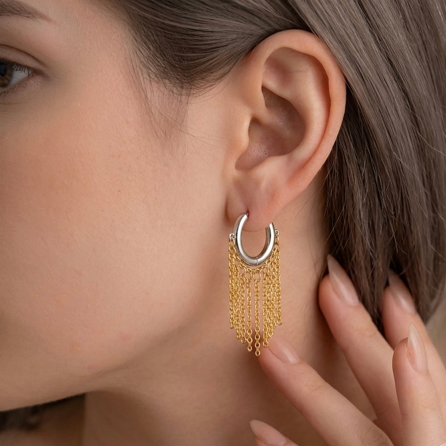 Eclipse Bloom Hoops